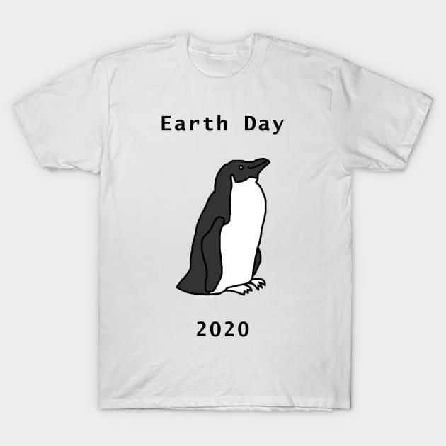 Penguin Earth Day T-Shirt by ellenhenryart